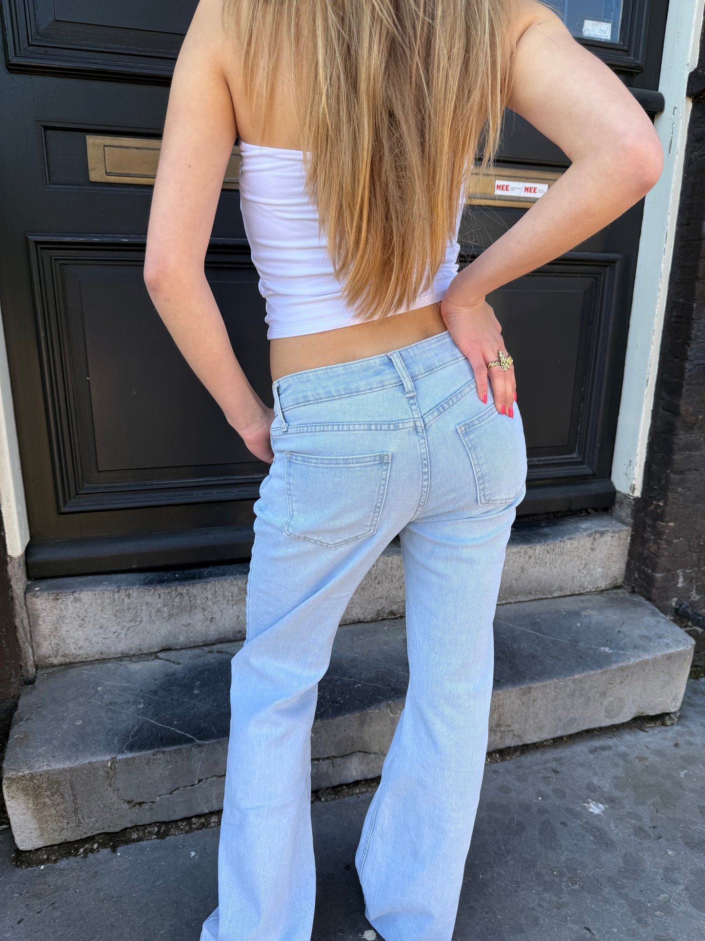 Jeans low waist flare extra long RD3113