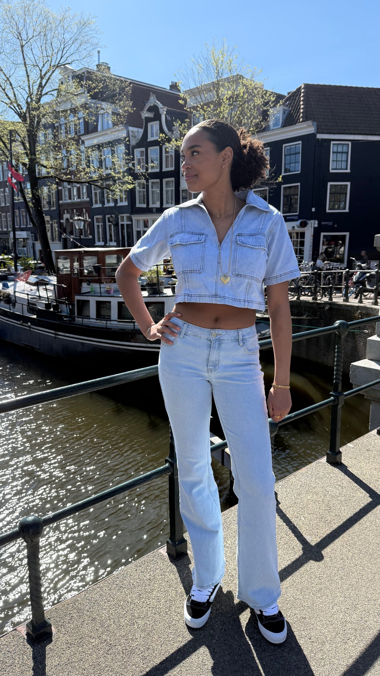 Jeans low waist flare extra long RD3113