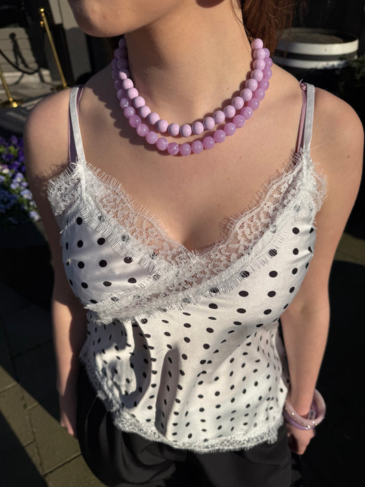 Beads necklace set van 2