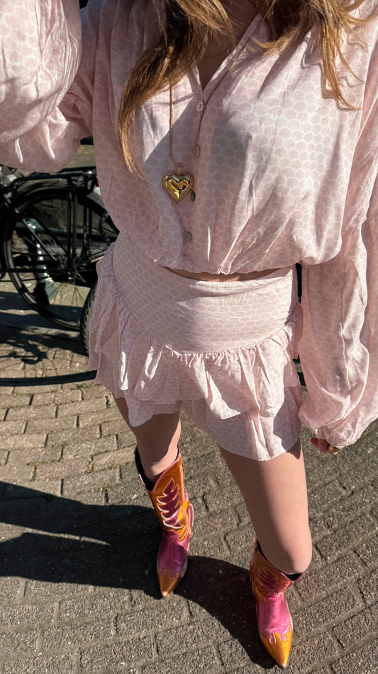 Lange ketting met groot hart