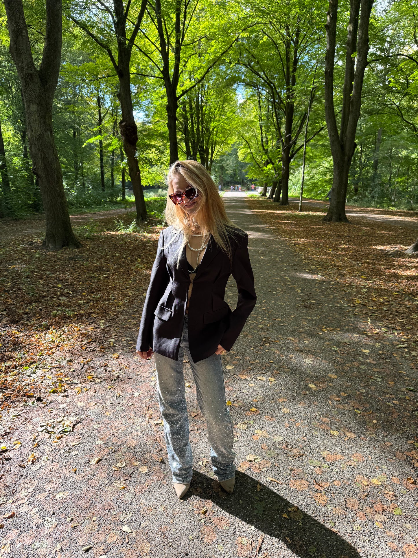 Jeans met strass steentjes