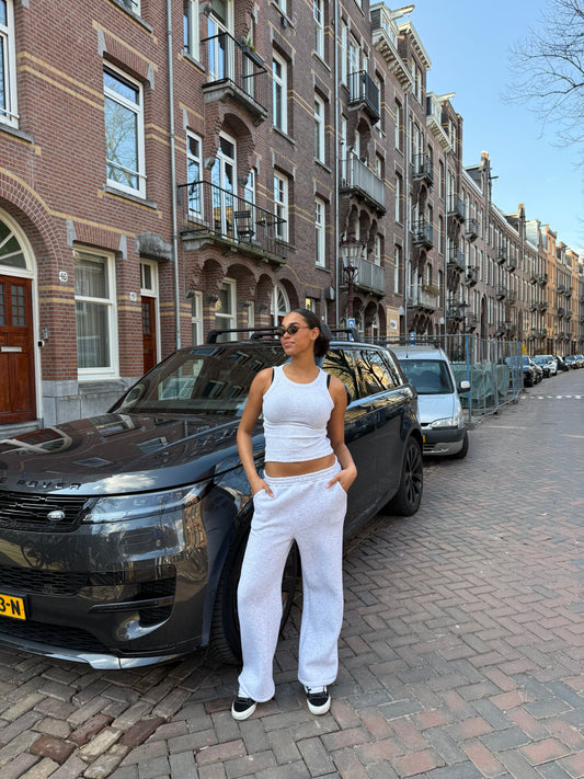 Sweat pant wide legg