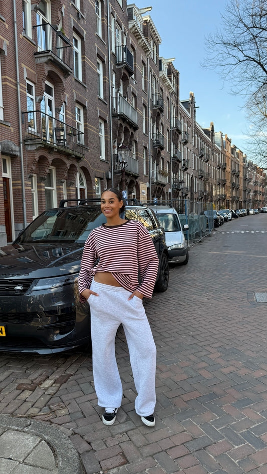 Sweat pant wide legg