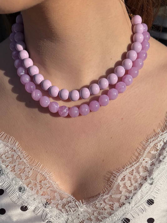 Beads necklace set van 2