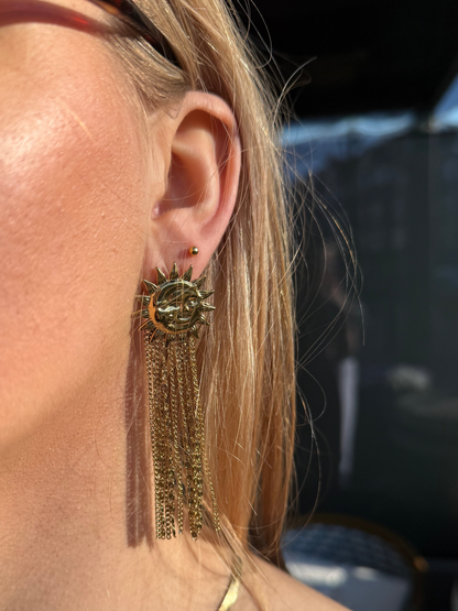 Stainless Steel Sun earrings