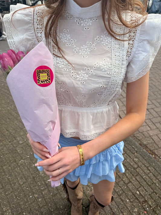 Rose Embroiderie Top