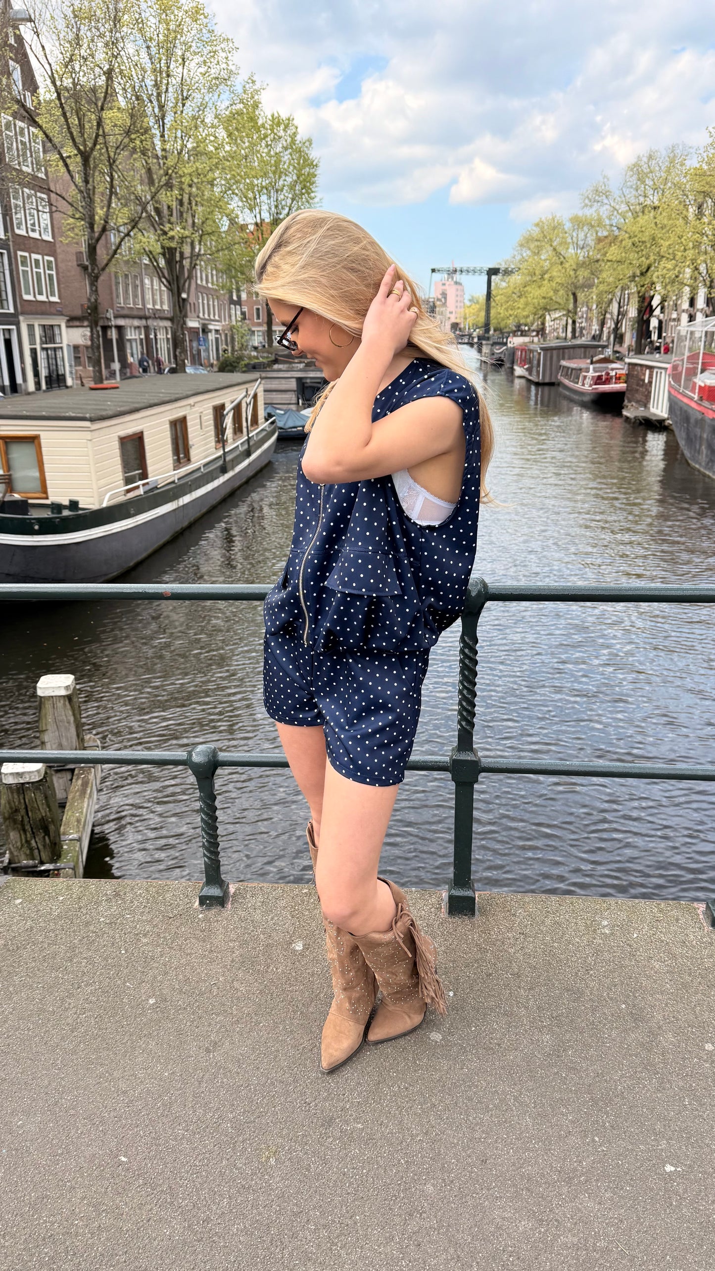 Midnight Polka Dot Set