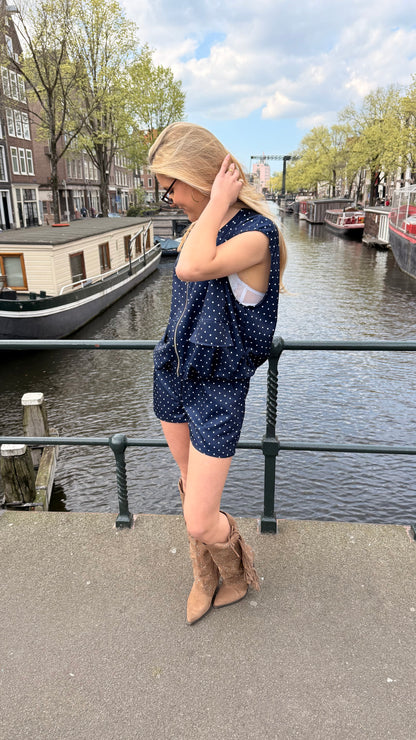 Midnight Polka Dot Set