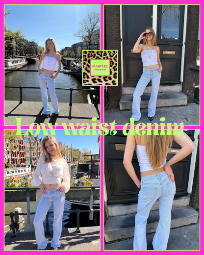 Jeans low waist flare extra long RD3113